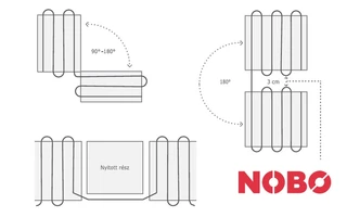 NOBO 100 W/m2 Fűtőszőnyeg 60 W - 0,6 m2